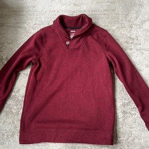 SONOMA burgundy sweater with a Button detail